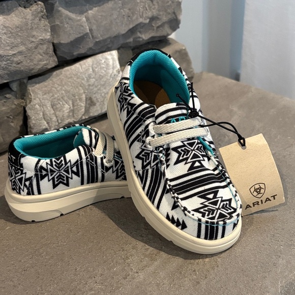 Ariat Stark Southwest FLX Foam sole,cushioning insole,no tie elastic laces,Aztec - Picture 1 of 9